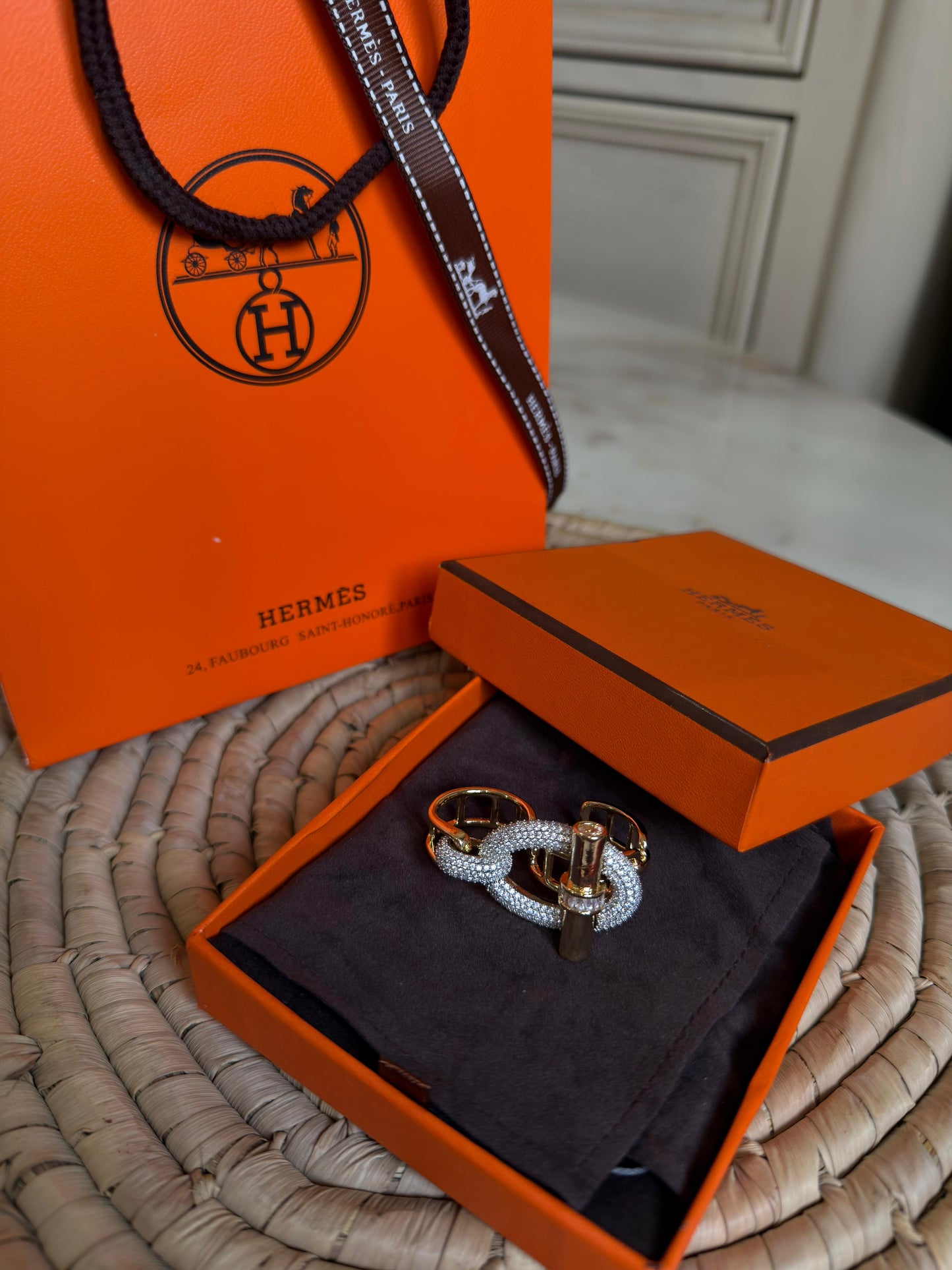 Hermes Ring( With Box & Proper Packaging)