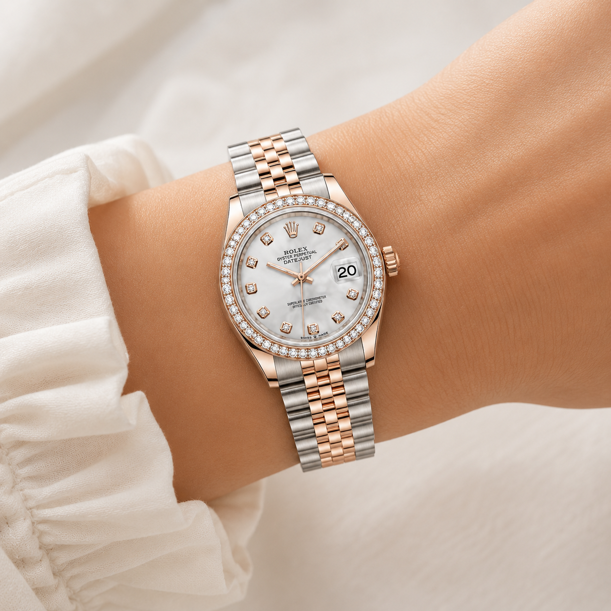 Rolex Datejust 31 Diamond – Rose Gold Two Tone(with box & proper packaging)