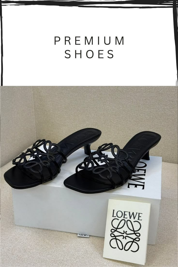 LOEWE Signature Loop Heel Sandals(With Box & Proper Packaging)