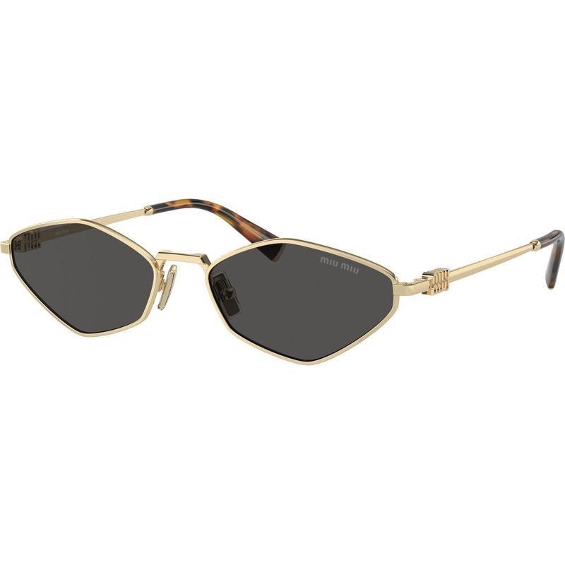 Miu Miu Oval Black Lens Sunglasses