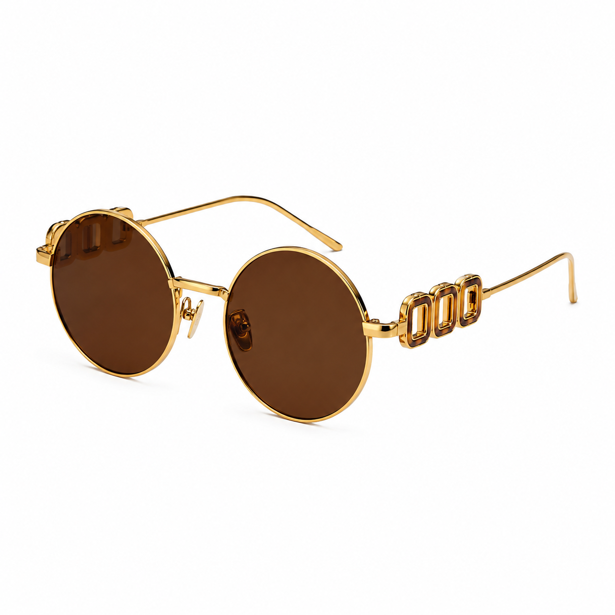Gucci Brown Lens Round Sunglasses