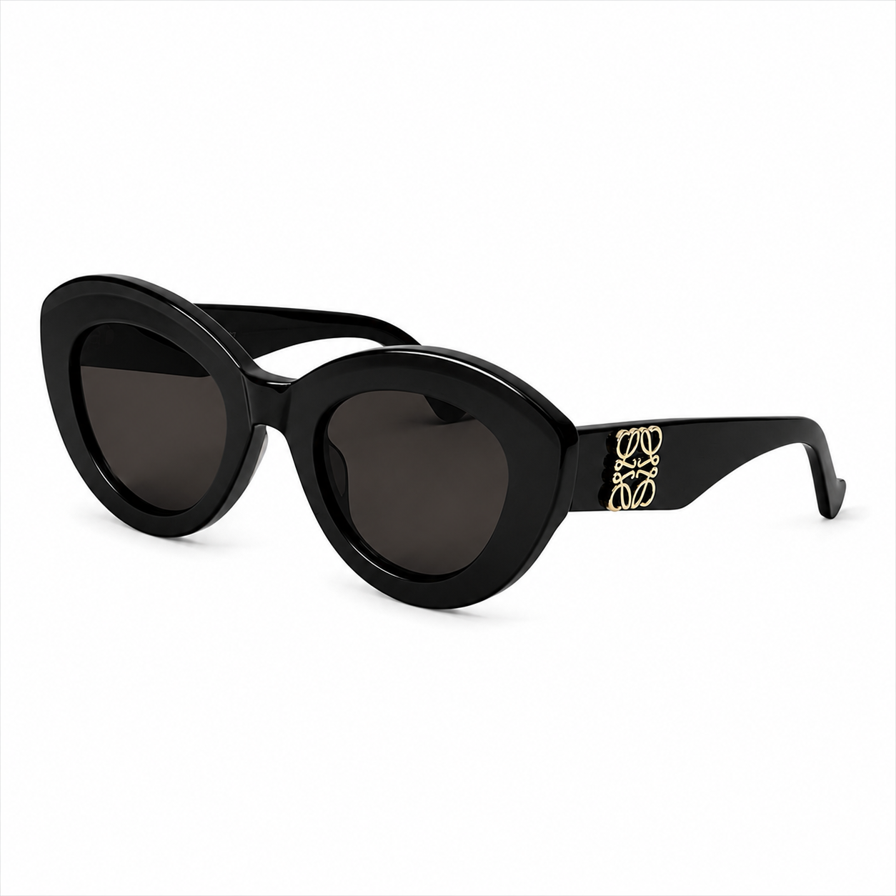 LOEWE Paula’s Ibiza Cat-Eye Sunglasses – Black