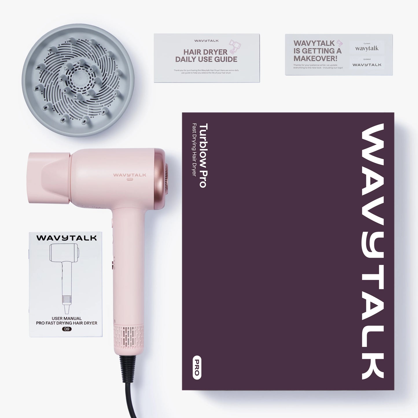 Wavy Talk Turblow Pro
Fast Drying Hair Dryer With Attachments