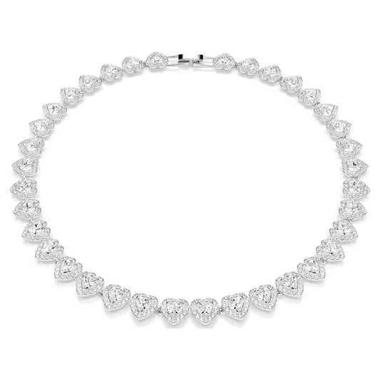 Ariana Grande x Swarovski necklace
Mixed cuts, Heart, White, Rhodium plated(with box & proper packaging)