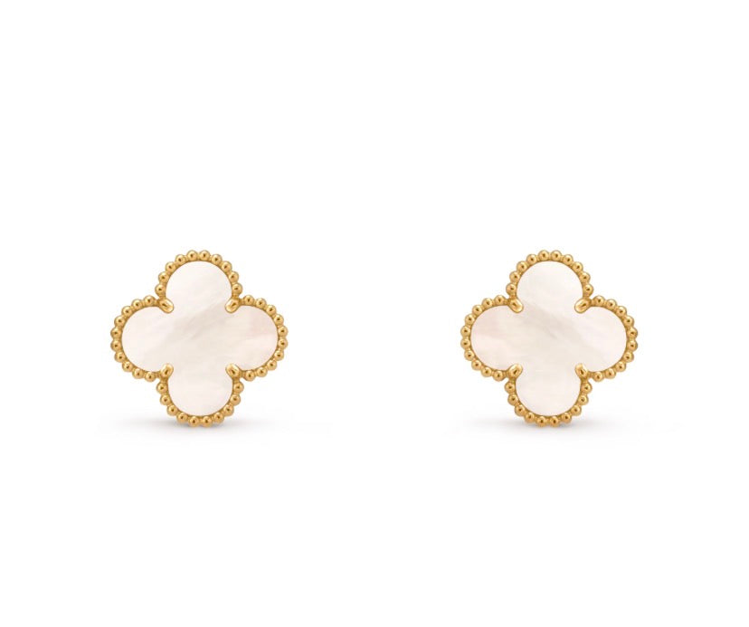 Van Cleef & Arpels- Vintage Alhambra earrings(with box & proper packaging)