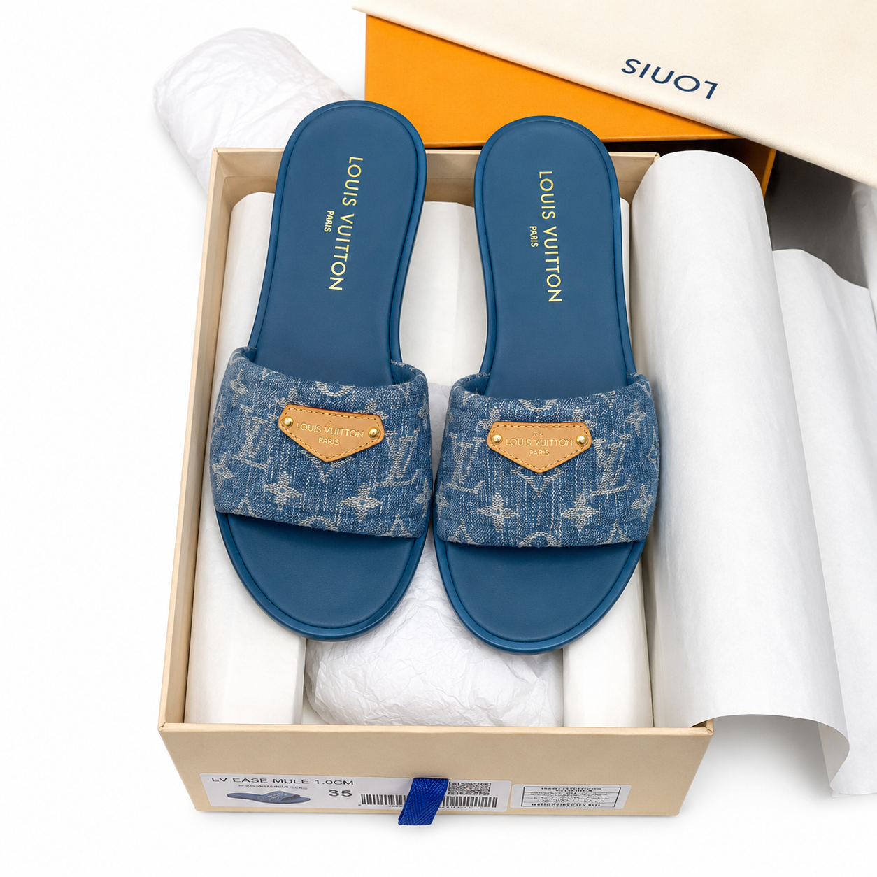 Louis Vuitton Pool Pillow Comfort Mule (Denim Monogram)