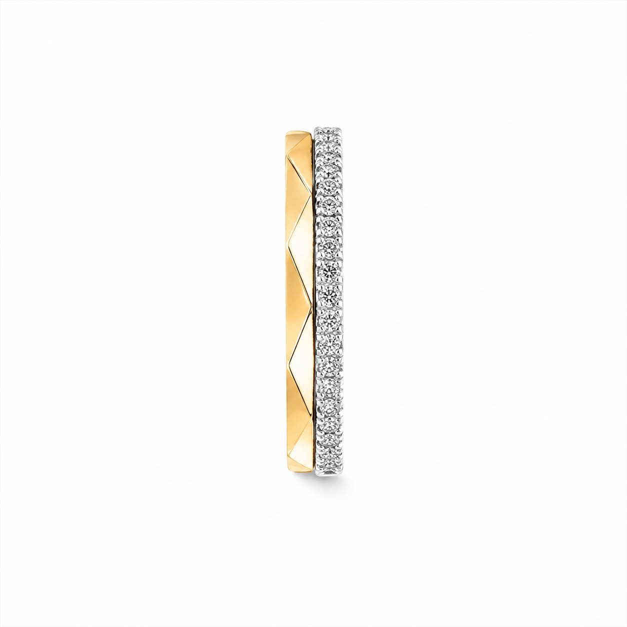 Laurence Graff Signature Four-Row Layered Diamond Ring (with box & proper packaging)