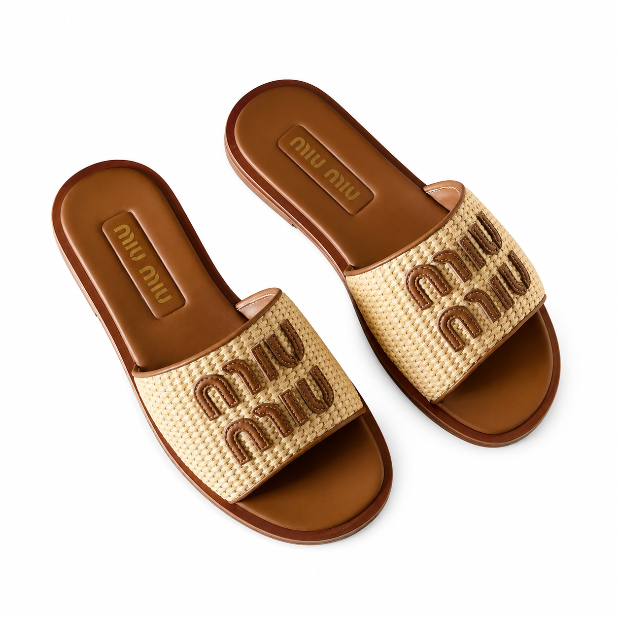 Miu Miu Summer Comfort Slides(With Box & Proper Packaging)