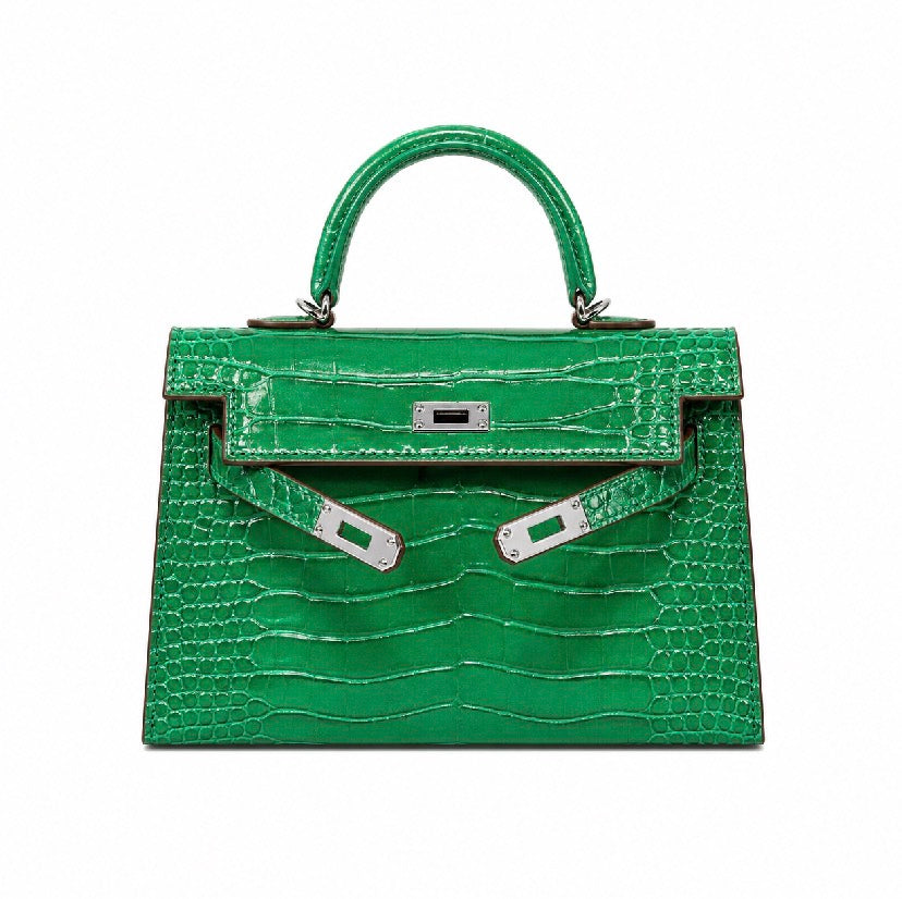 Textured mini Kelly birkin silver hardware (comes with proper packaging)