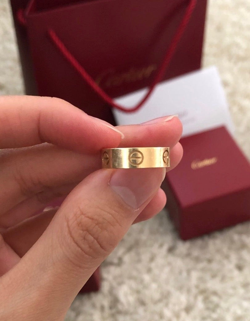 Cartier- LOVE RING, CLASSIC MODEL( with box & proper packaging)