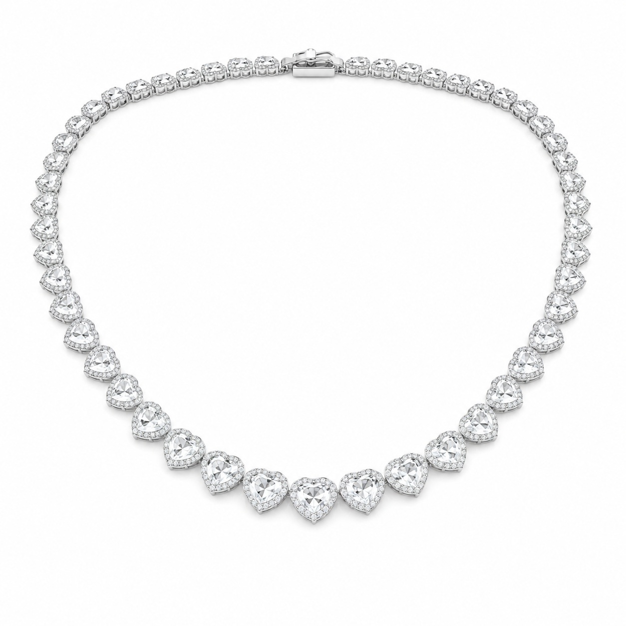 Ariana Grande x Swarovski necklace
Mixed cuts, Heart, White, Rhodium plated(with box & proper packaging)