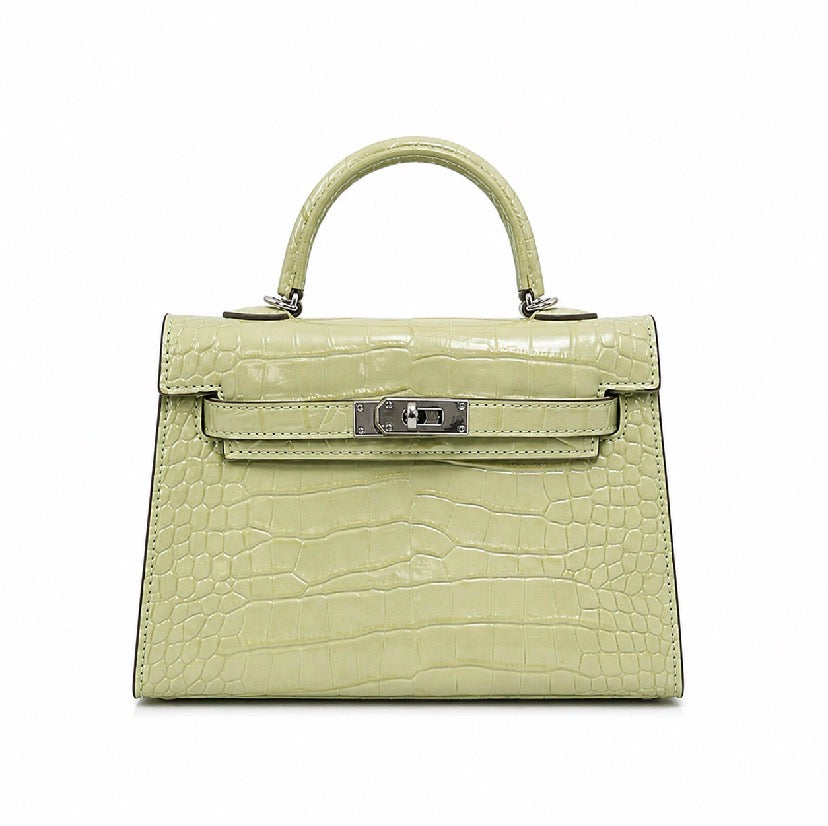 Textured mini Kelly birkin silver hardware (comes with proper packaging)