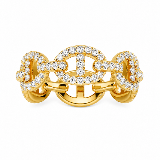 apm monaco- YACHT CLUB
Maille Marine Ring (with box & proper packaging)