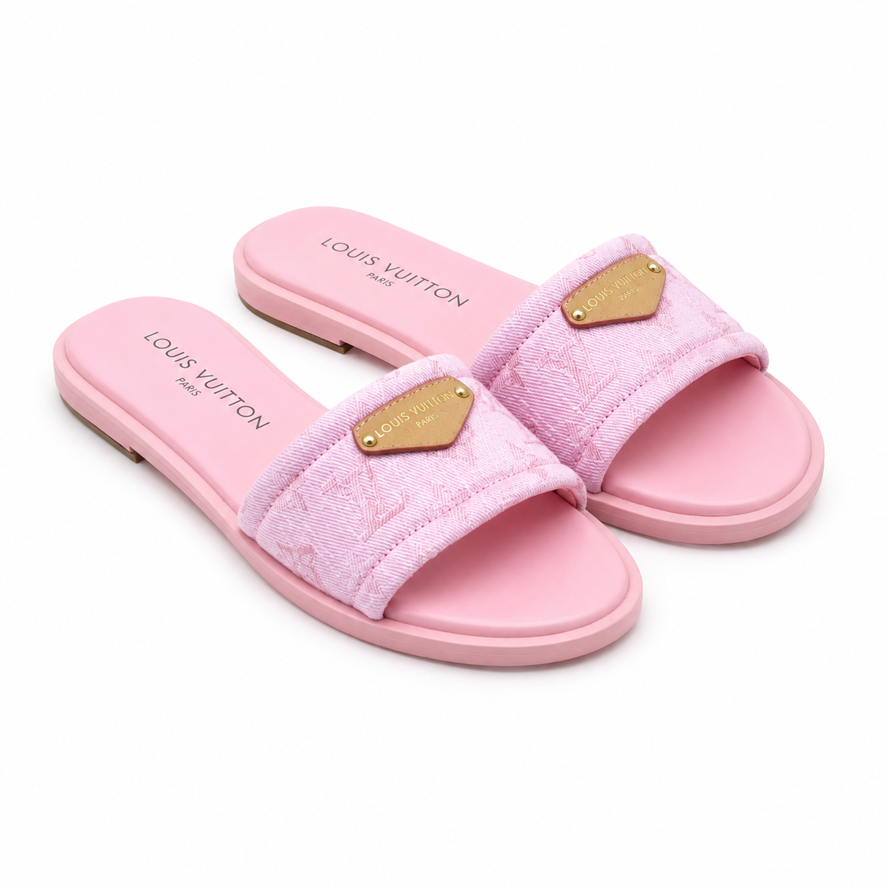 Louis Vuitton Flat Slippers(With Box & Proper Brand Packaging)