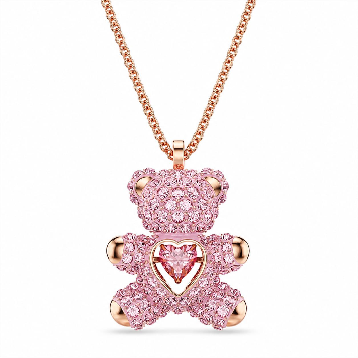 SWAROVSKI- teddy pendant(with box & proper packaging)