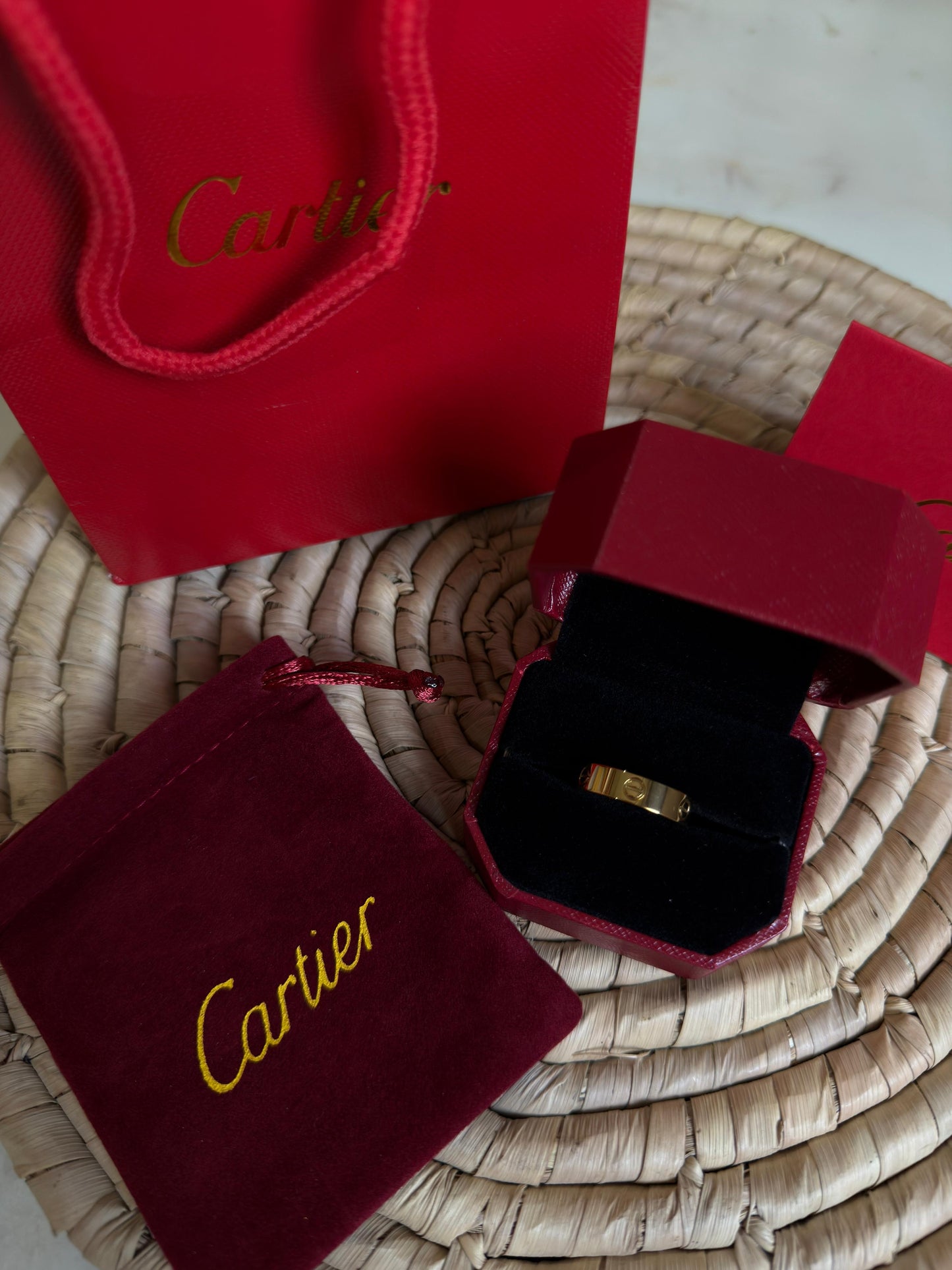 Cartier- LOVE RING, CLASSIC MODEL( with box & proper packaging)