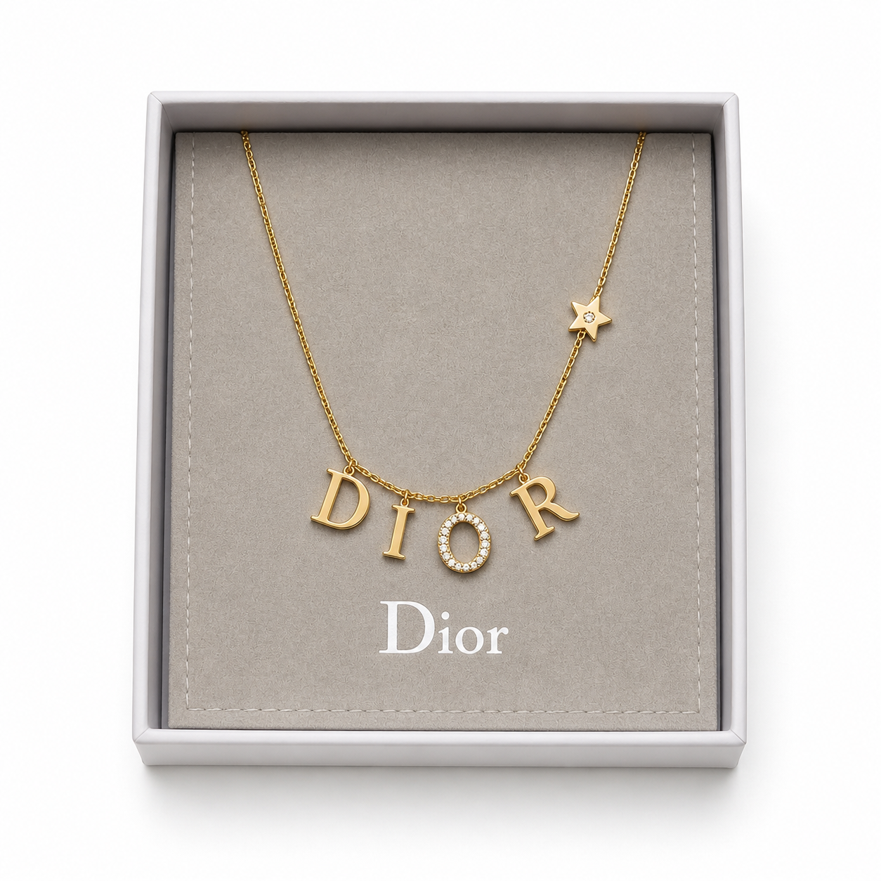 Dior Necklace (with box & proper packaging)