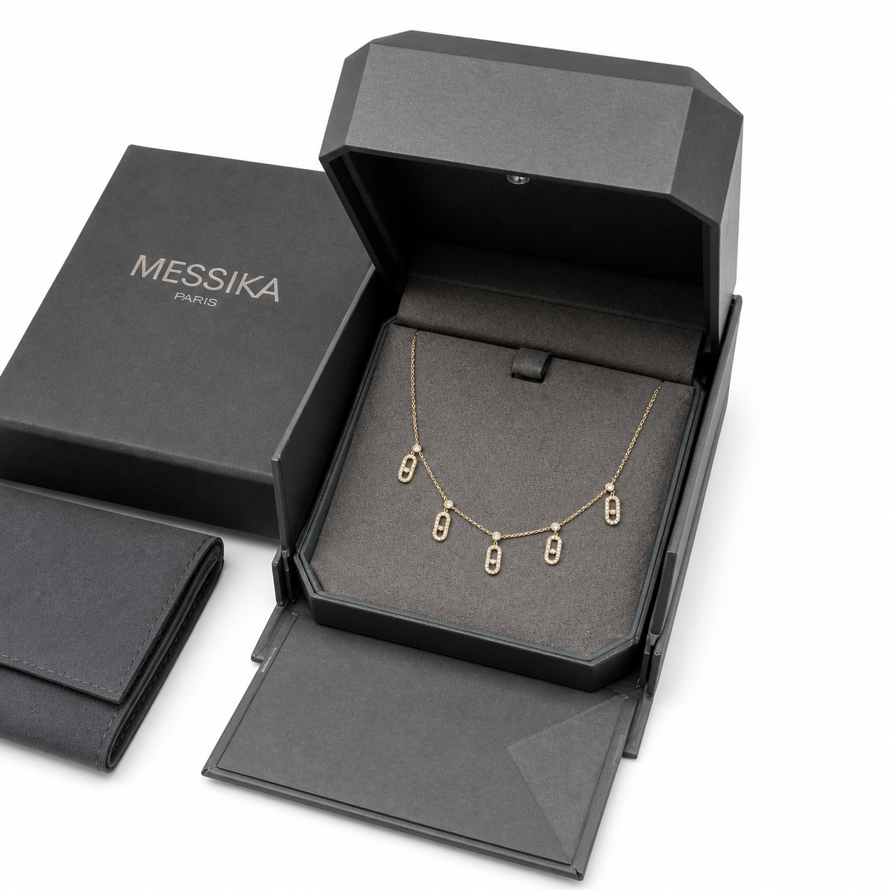 Messika MOVE UNO PAVÉ DROP PENDANT CHOKER