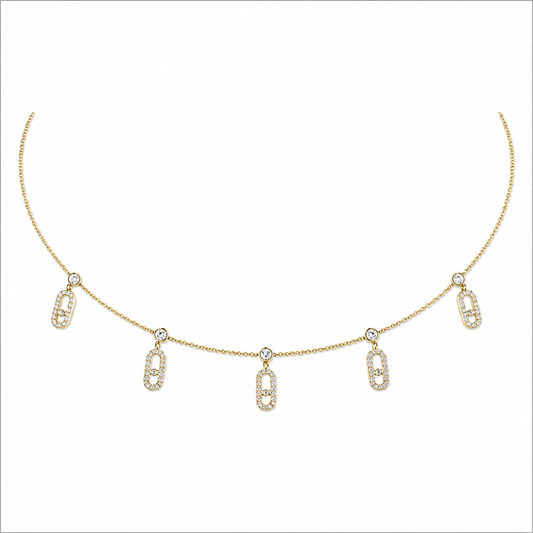 Messika MOVE UNO PAVÉ DROP PENDANT CHOKER