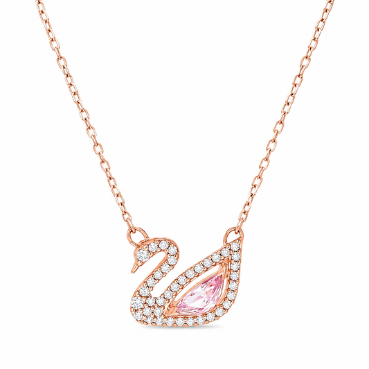 Swarovski- Swan necklace
Swan, Pink, Rose gold-tone plated(With box & Proper Packaging)