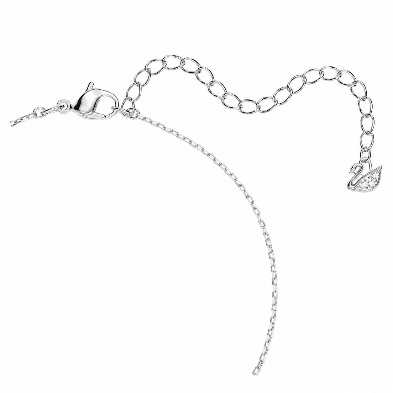 Swarovski-Swan necklace
Dancing swan, White, Rhodium plated(With box & Proper Packaging)