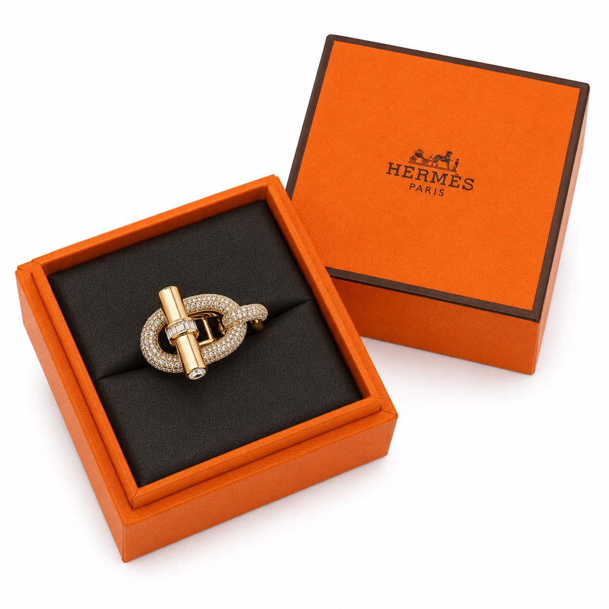Hermes Ring( With Box & Proper Packaging)