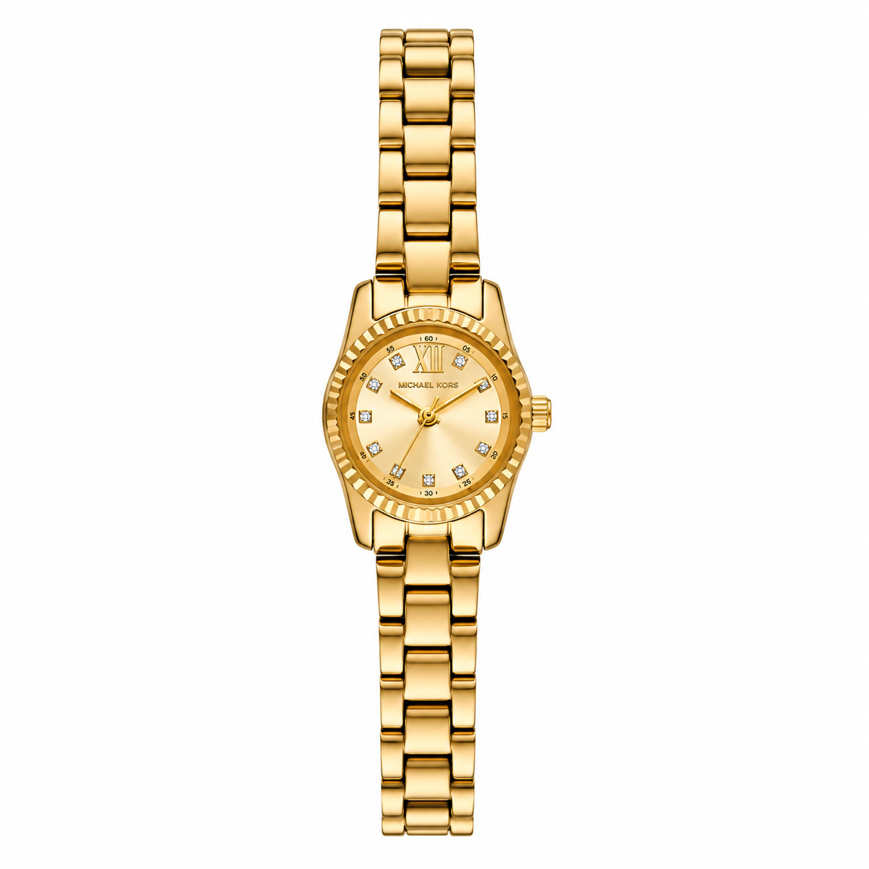 Michael Kors Petite Lexington Pavé Gold-Tone Mini Women’s Watch(With box & Proper Packaging)