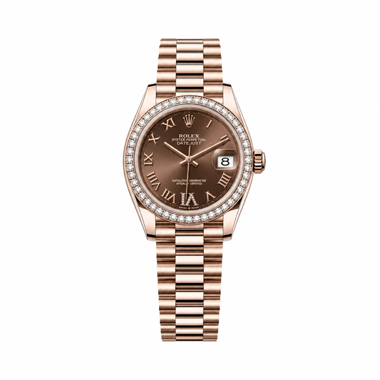 Rolex Datejust 31 Everose Gold Chocolate Diamond Dial(With Box & Proper Packaging)