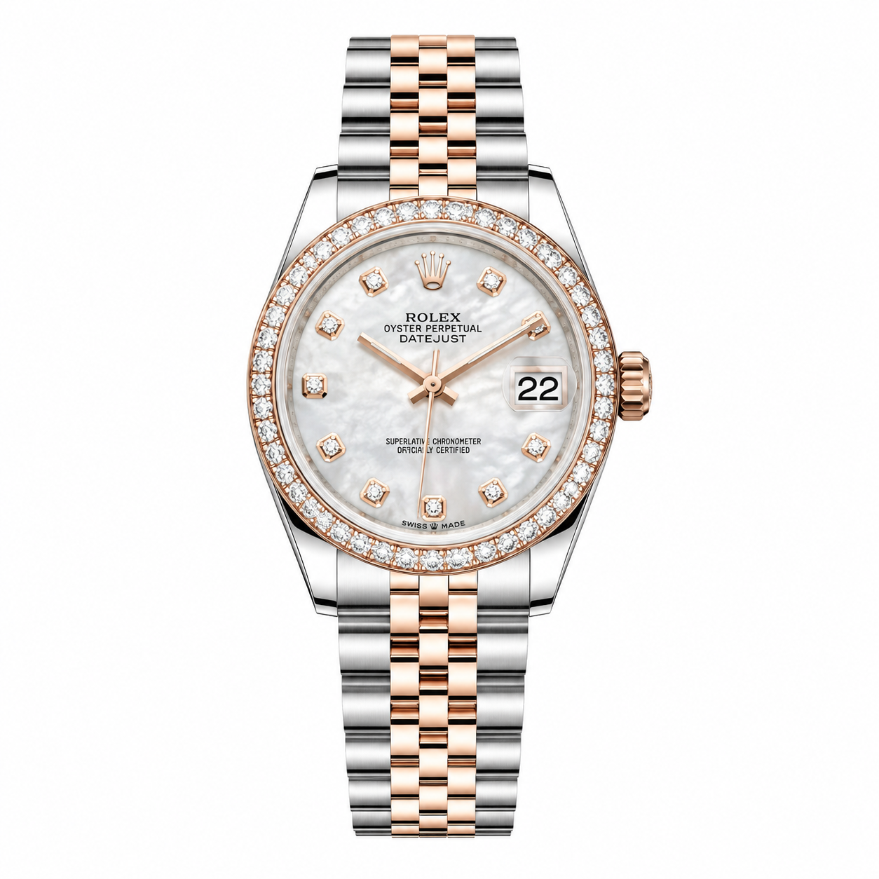 Rolex Lady-Datejust 31 Diamond – Everose Gold Two Tone(With Box & Proper Packaging)