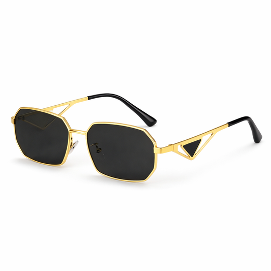 Prada Geometric Metal Frame Sunglasses