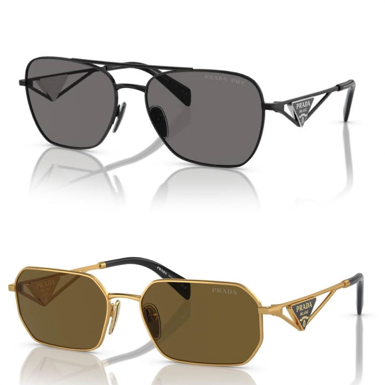 Prada metal frame sunglasses