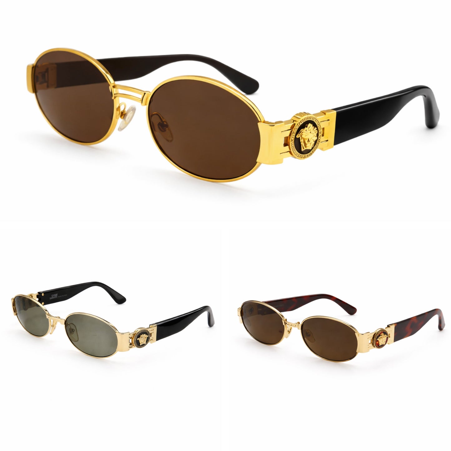 Versace metal frame sunglasses