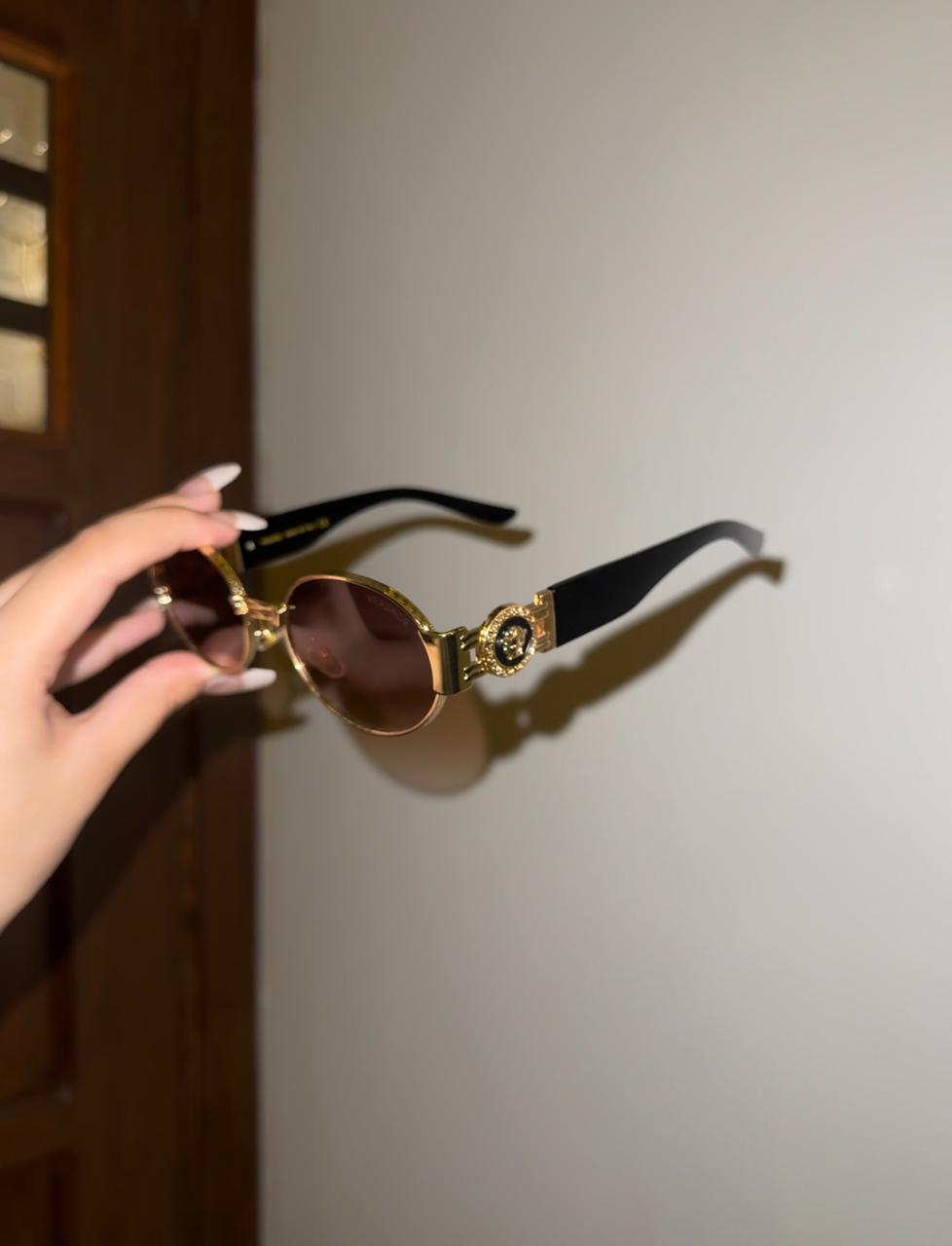 Versace metal frame sunglasses