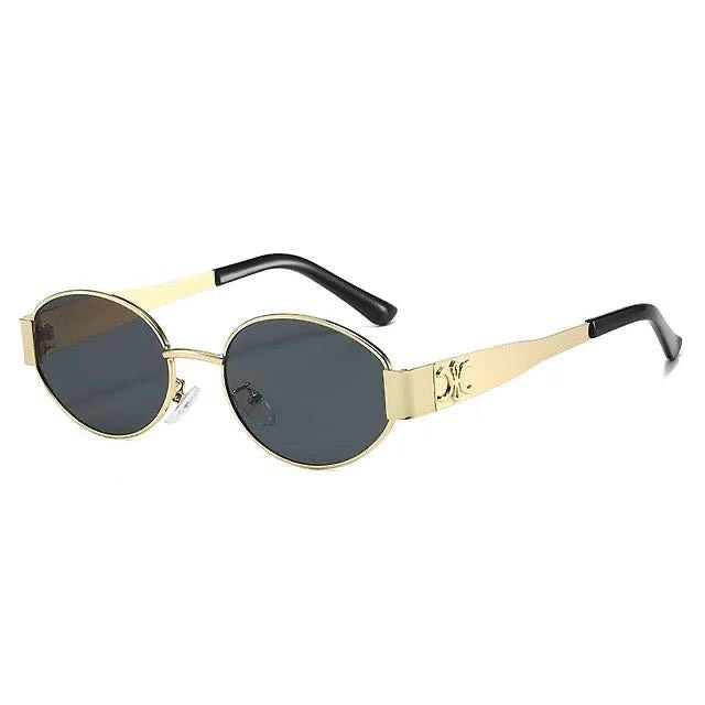 Celine Gold Frame Oval Sunglasses
