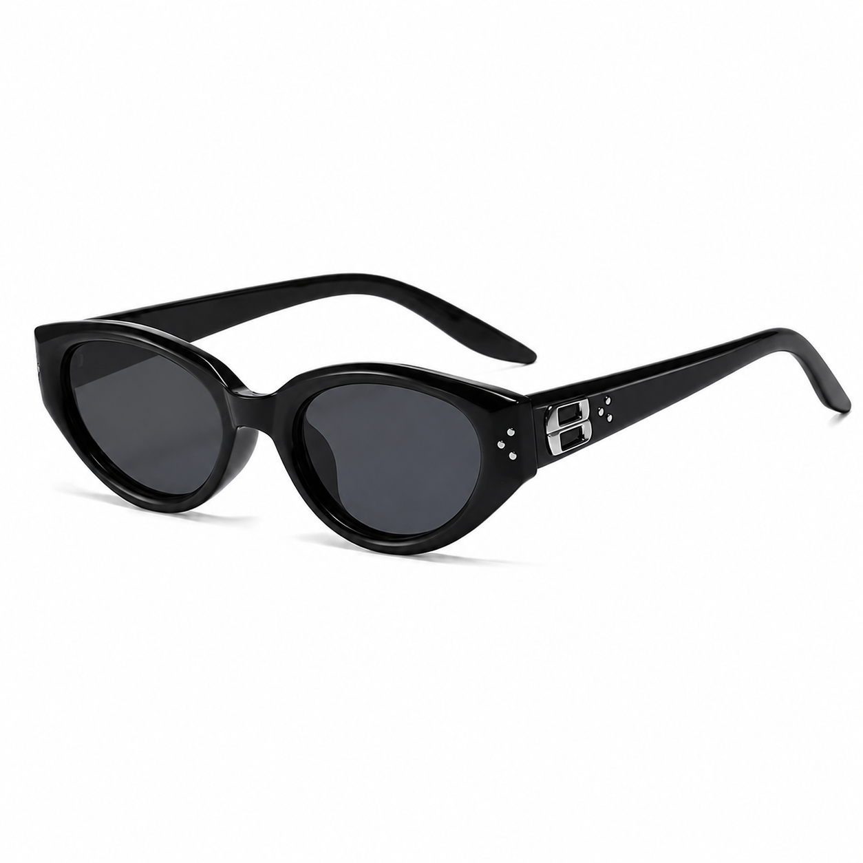 Gentle Monster Noir Oval Sunglasses – Black