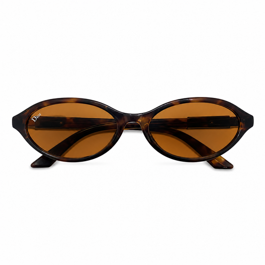 Dior Tortoiseshell Oval Sunglasses