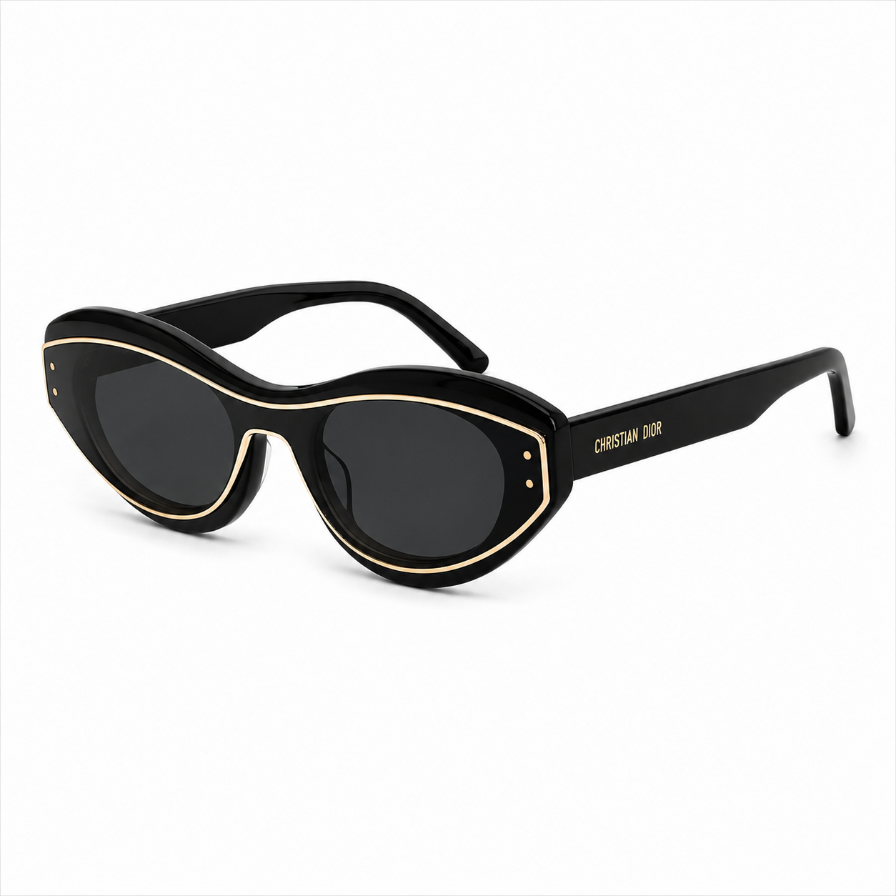 Christian Dior oversized oval shield-style sunglasses